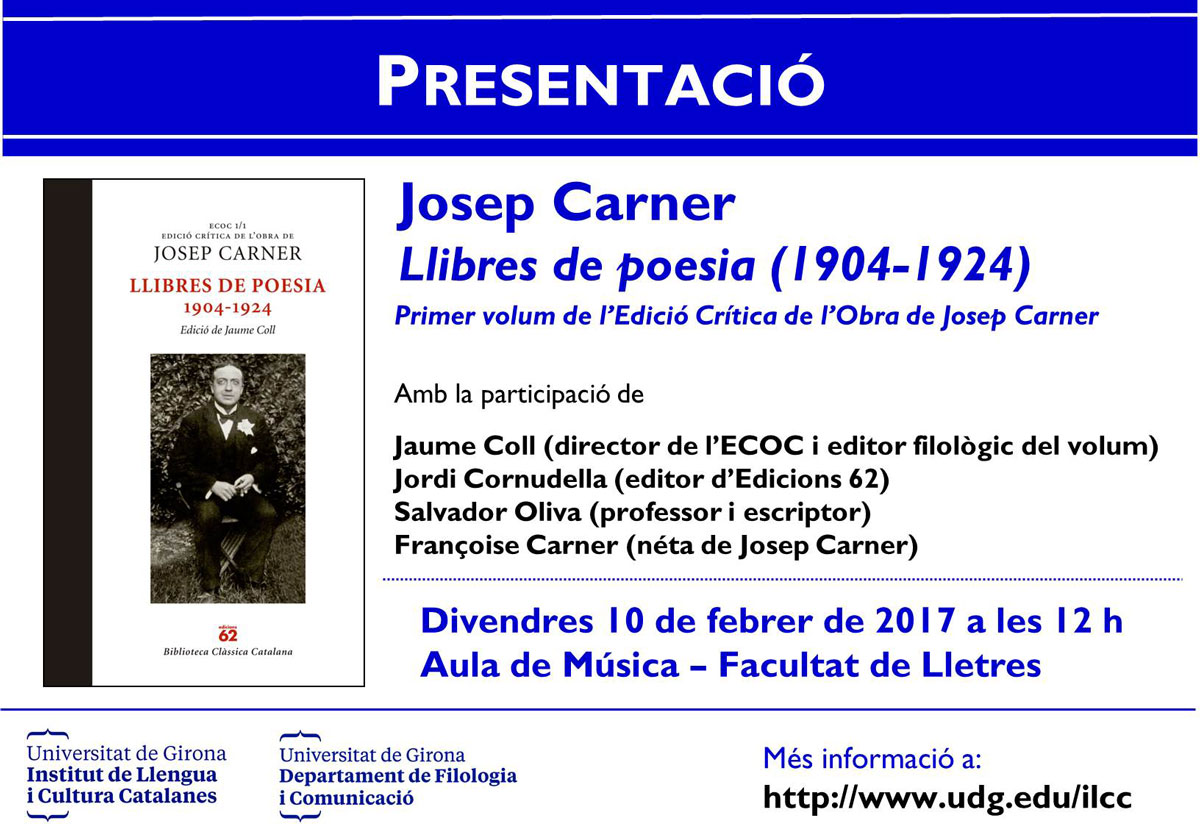 Presentació Josep Carner